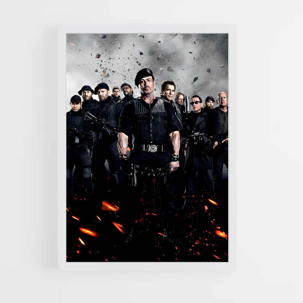 ap-the expendables-3 cadre Blanc