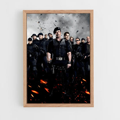 ap-the expendables-3 cadre Bois clair