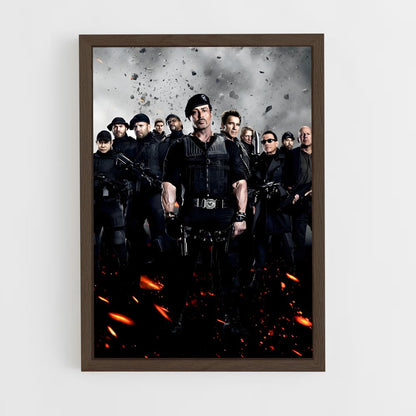 ap-the expendables-3 cadre Bois foncé