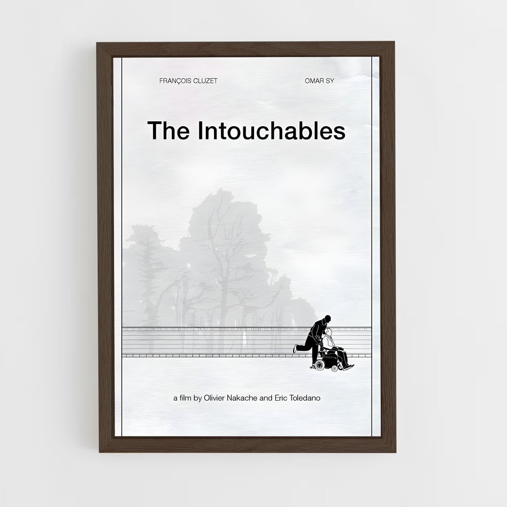 ap-the intouchables-4 cadre Bois foncé