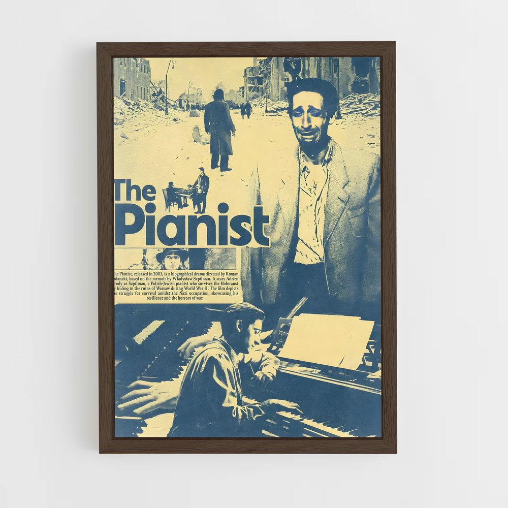ap-the pianist-2 cadre Bois foncé