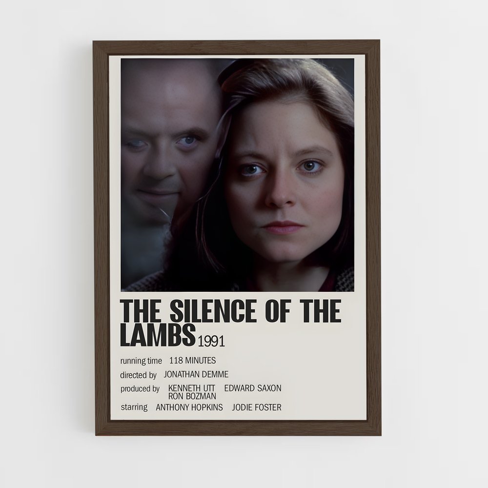 ap-the silence of the lambs-3 cadre Bois foncé