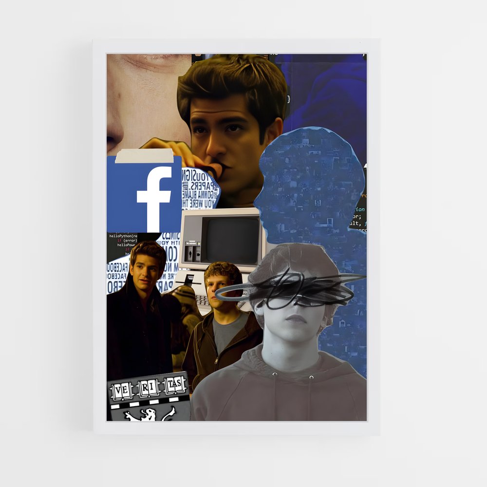 ap-the social network-3 cadre Blanc