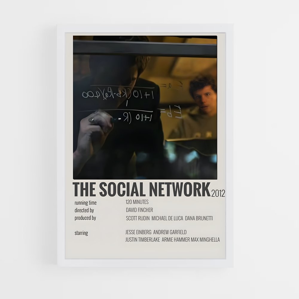 ap-the social network-4 cadre Blanc