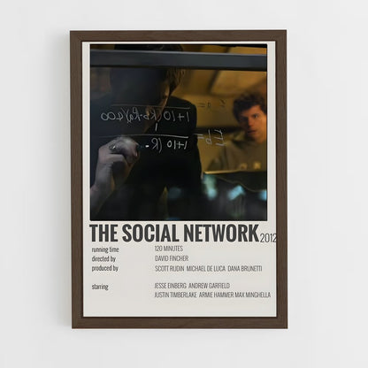 ap-the social network-4 cadre Bois foncé