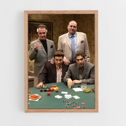 ap-the sopranos-5 cadre Bois clair