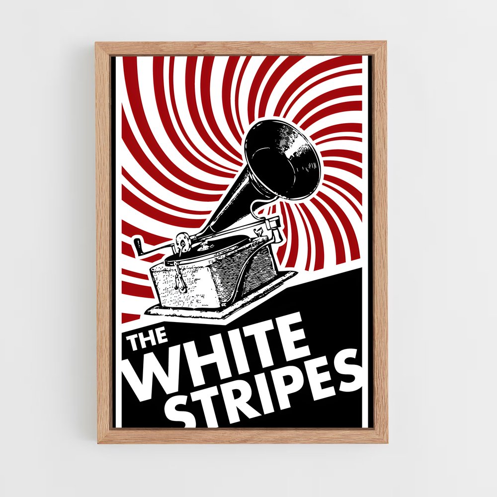 ap-the white stripes-1 cadre Bois clair