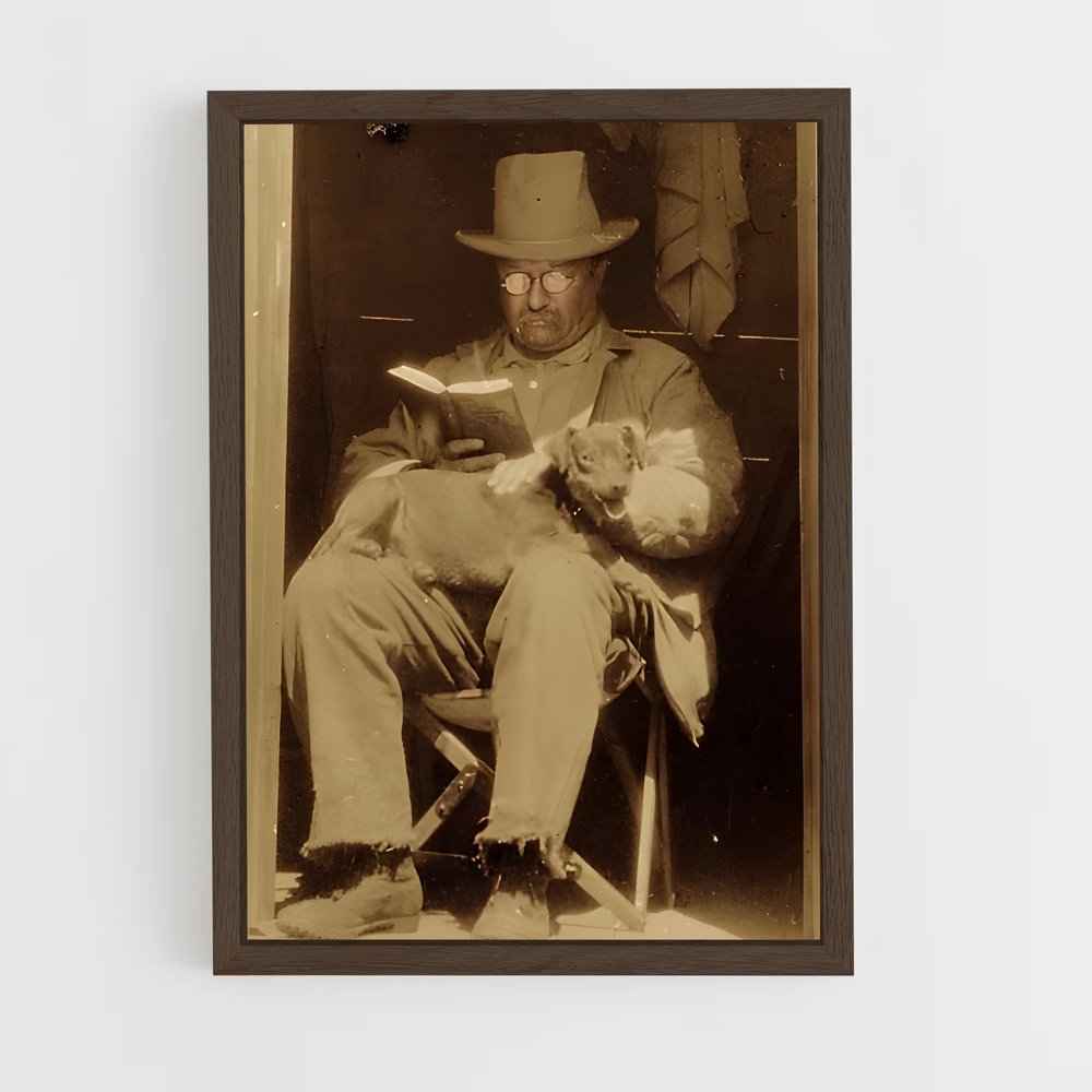 ap-theodore roosevelt-1 cadre Bois foncé