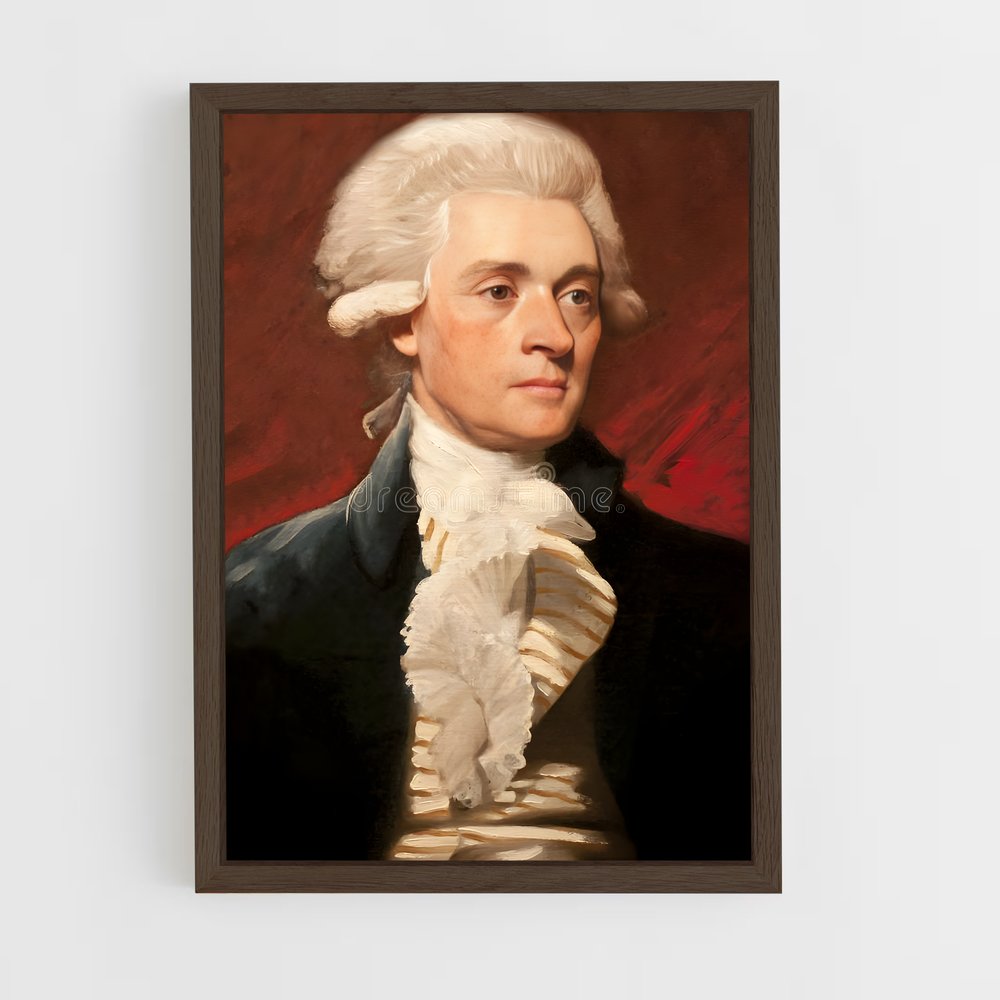 ap-thomas jefferson-2 cadre Bois foncé