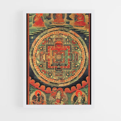 ap-tibetan mandala-1 cadre Blanc