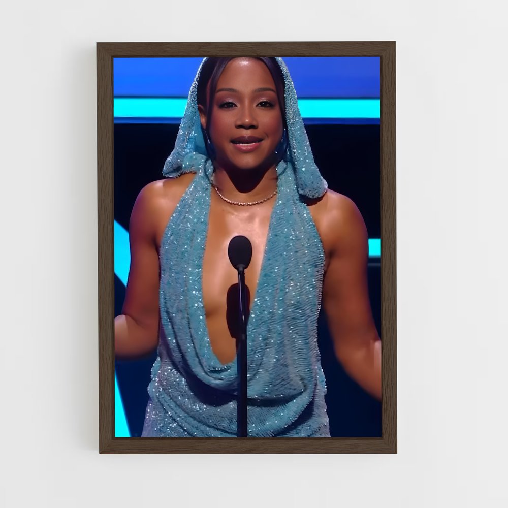 ap-tiffany haddish-2 cadre Bois foncé