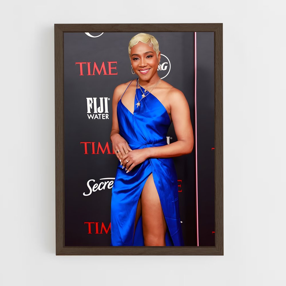 ap-tiffany haddish-6 cadre Bois foncé