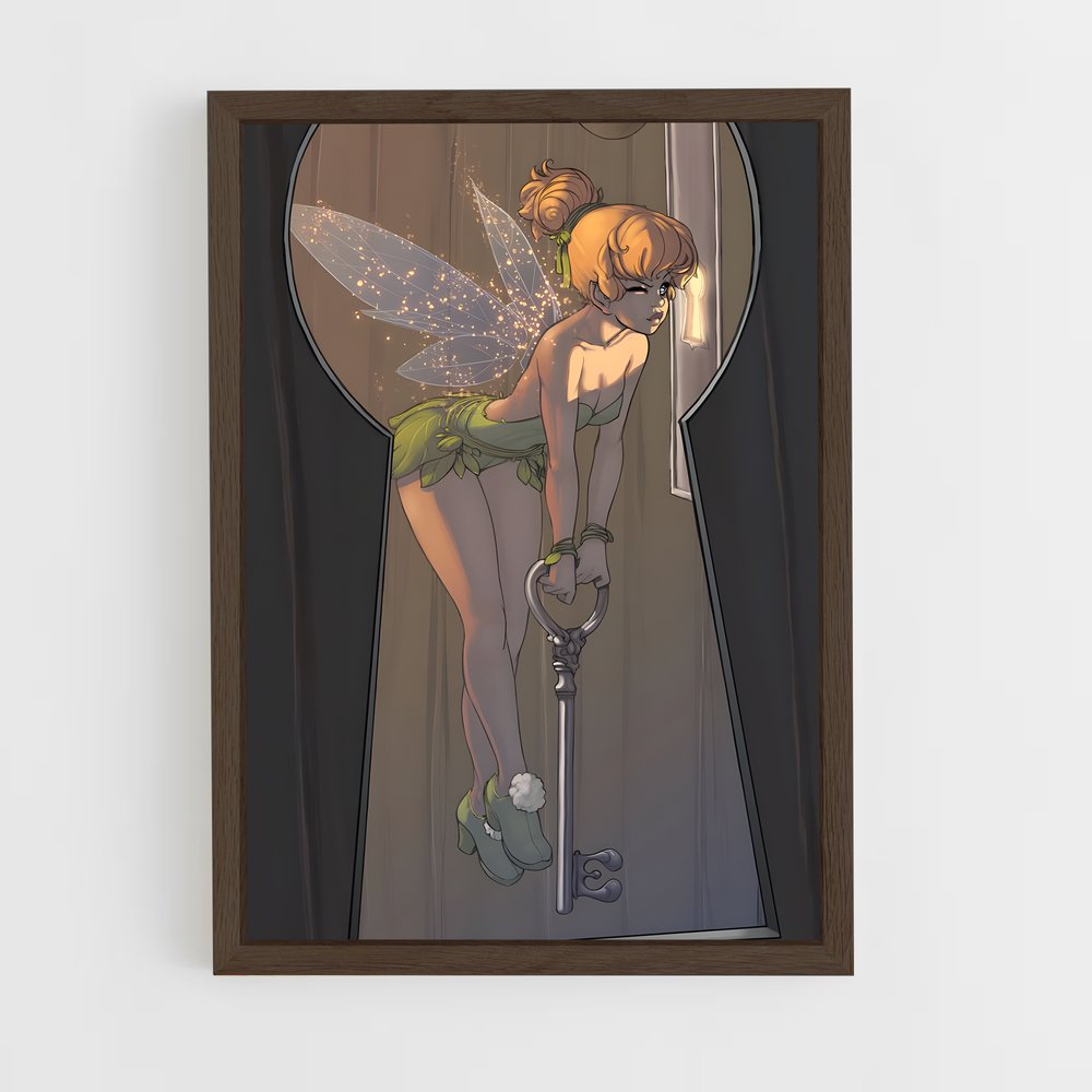 ap-tinker bell-7 cadre Bois foncé