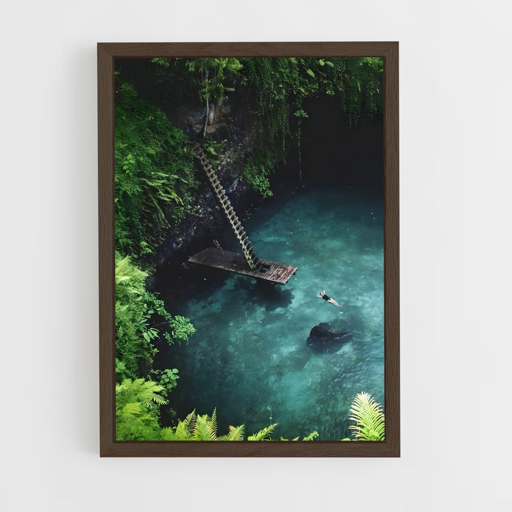 ap-to sua ocean trench-1 cadre Bois foncé