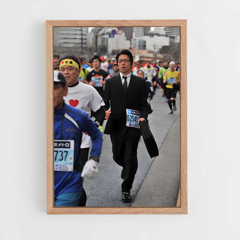 ap-tokyo marathon-3 cadre Bois clair