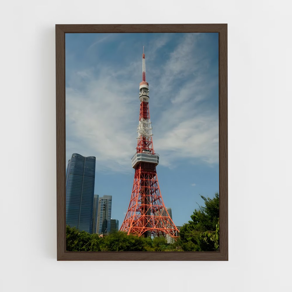 ap-tokyo tower-11 cadre Bois foncé