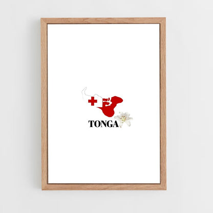 ap-tonga flag-2 cadre Bois clair
