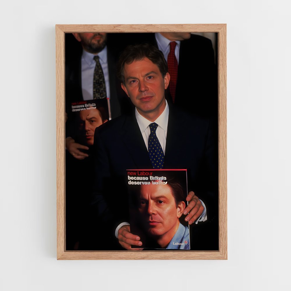 ap-tony blair-1 cadre Bois clair