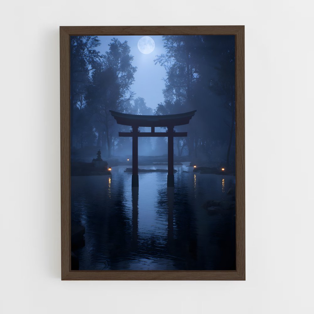 ap-torii gate-5 cadre Bois foncé