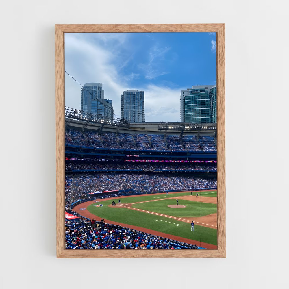 ap-toronto blue jays-10 cadre Bois clair