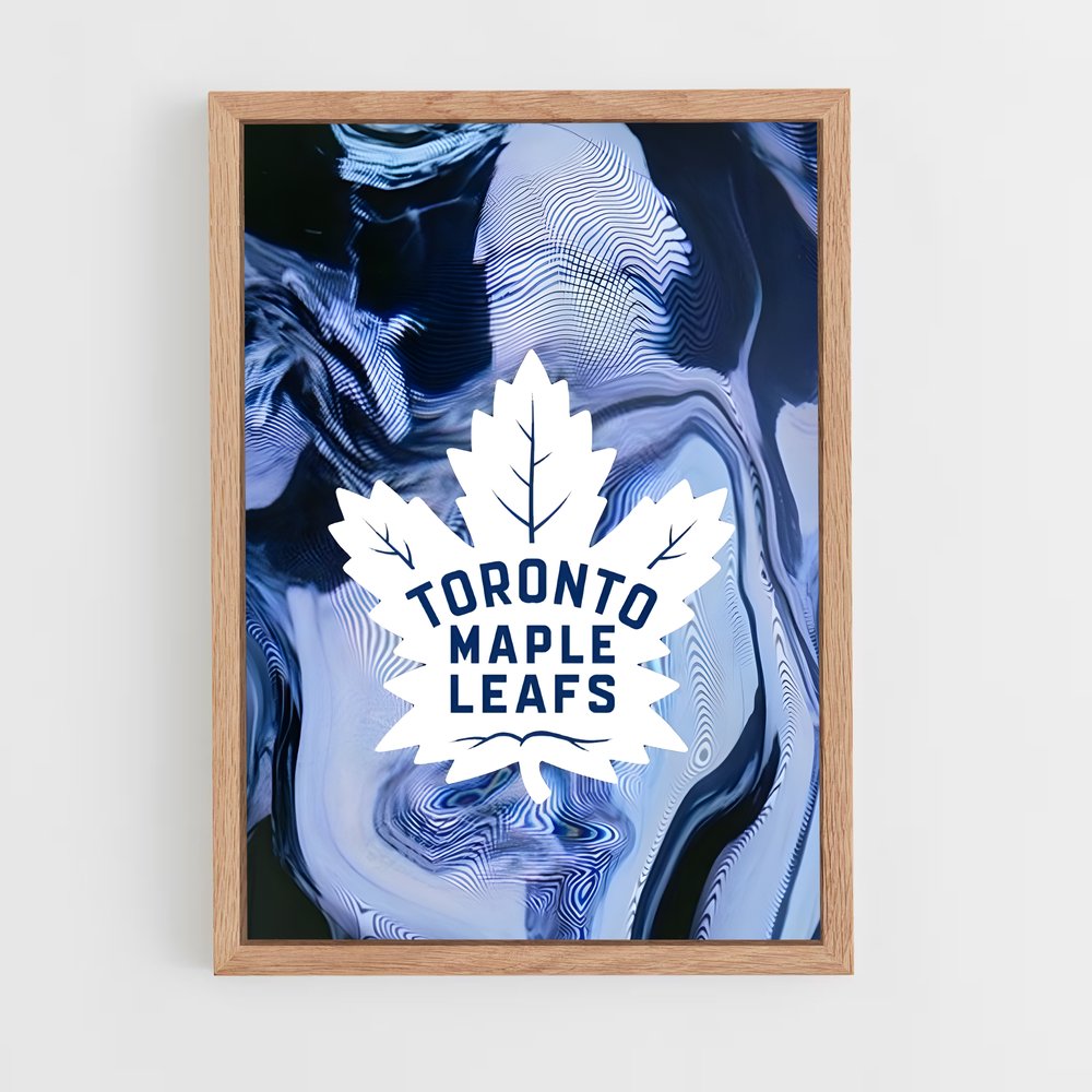 ap-toronto maple leafs-11 cadre Bois clair