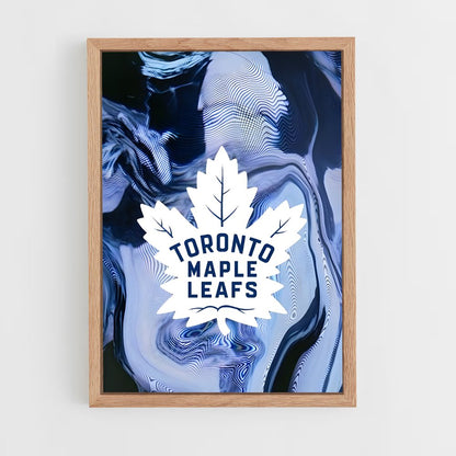 ap-toronto maple leafs-11 cadre Bois clair