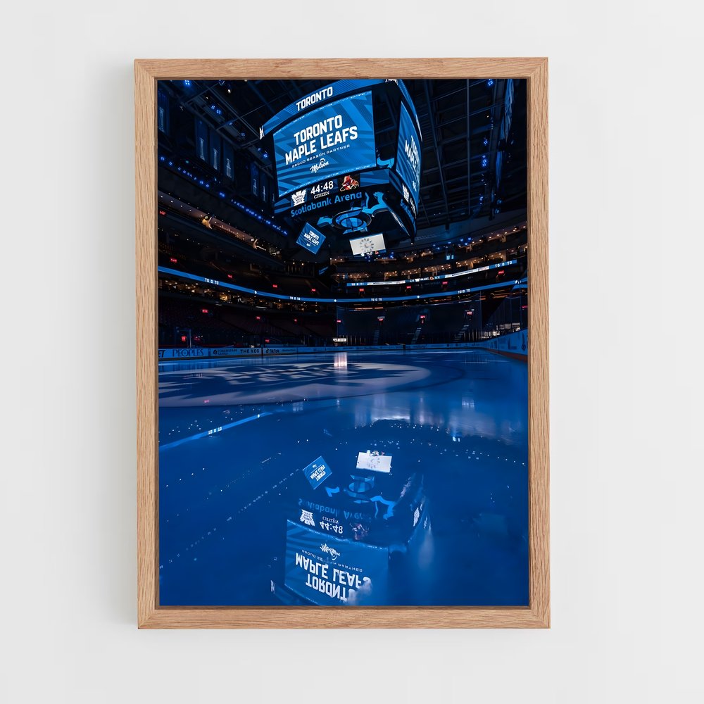 ap-toronto maple leafs-8 cadre Bois clair