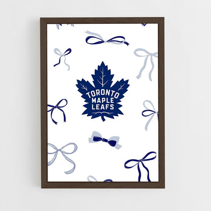 ap-toronto maple leafs-9 cadre Bois foncé