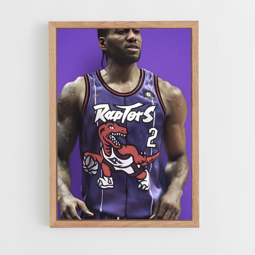 ap-toronto raptors-1 cadre Bois clair