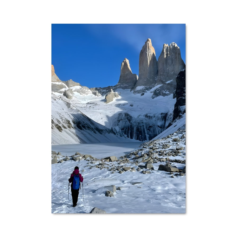 Poster Marche sur la Neige