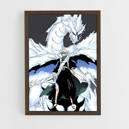 ap-toshiro hitsugaya-3 cadre Bois foncé