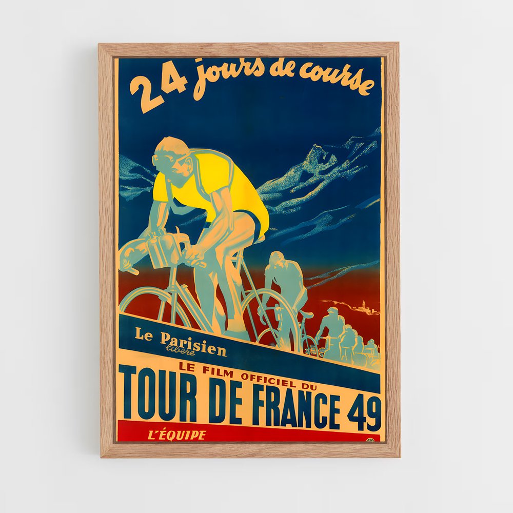 ap-tour de france-6 cadre Bois clair
