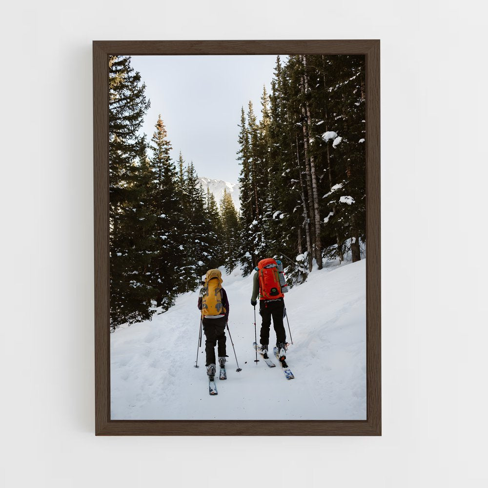 ap-tour de ski-6 cadre Bois foncé