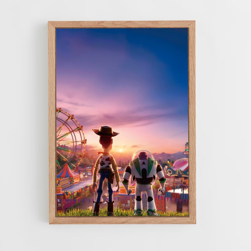 ap-toy story-1 cadre Bois clair