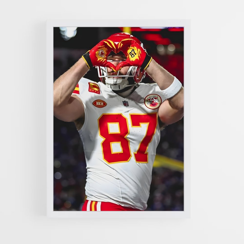 ap-travis kelce-7 cadre Blanc