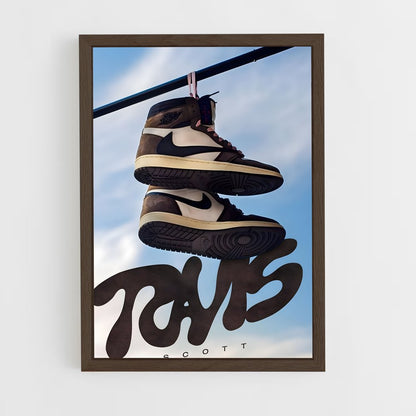 ap-travis scott-7 cadre Bois foncé