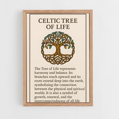 ap-tree of life-6 cadre Bois clair