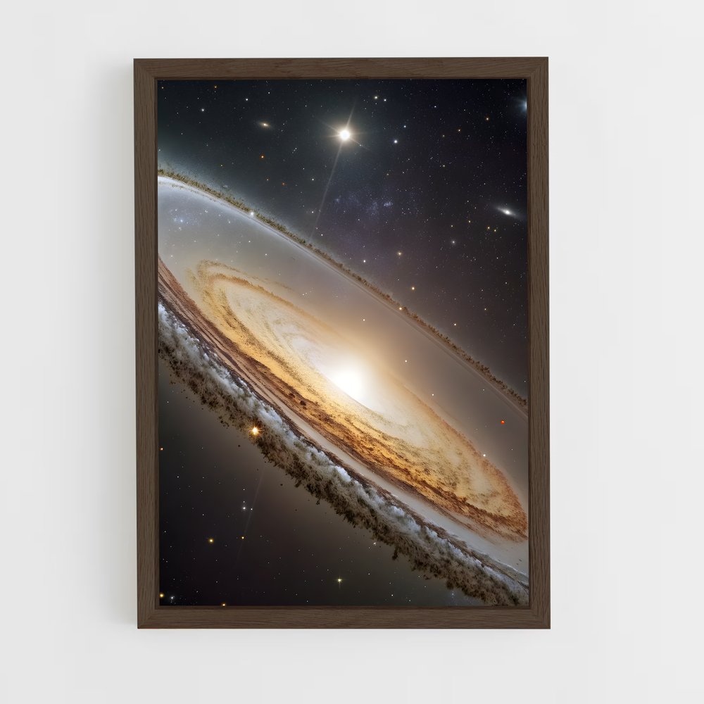 ap-triangulum galaxy-2 cadre Bois foncé