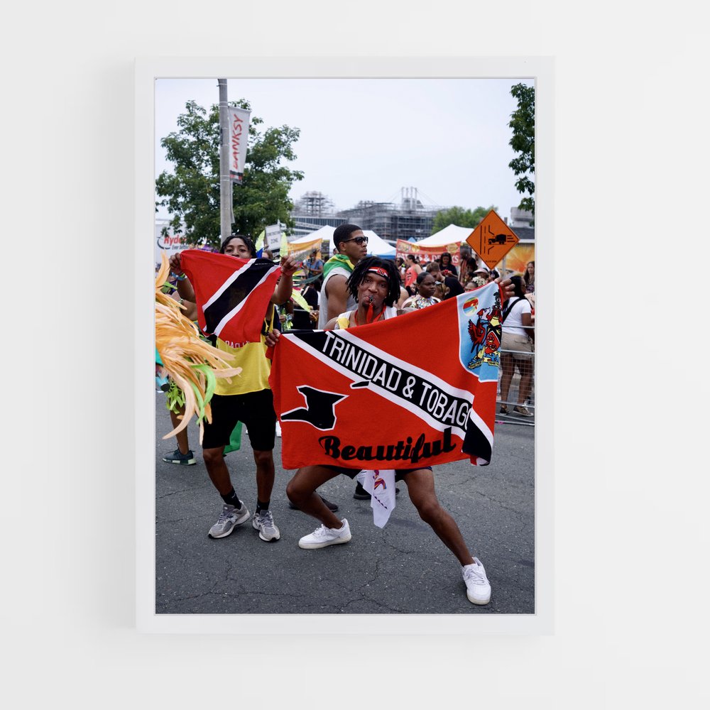 ap-trinidad and tobago flag-3 cadre Blanc