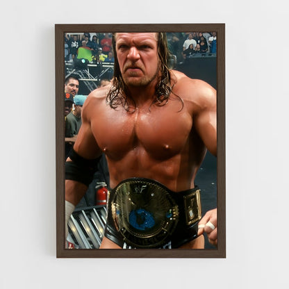 ap-triple h-2 cadre Bois foncé