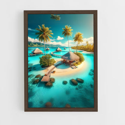 ap-tropical islands-14 cadre Bois foncé