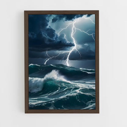 ap-tropical storm-7 cadre Bois foncé