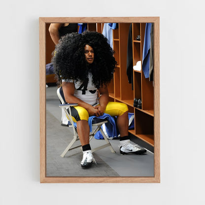 ap-troy polamalu-5 cadre Bois clair