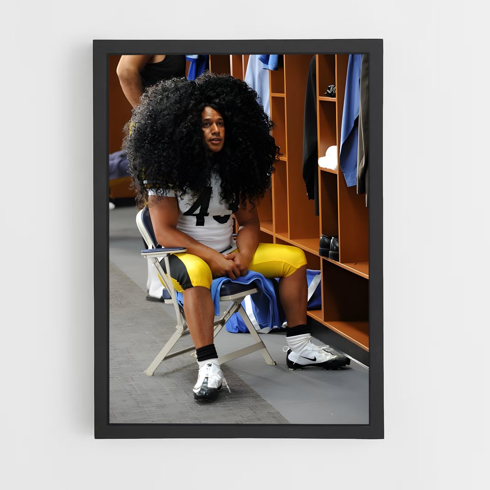ap-troy polamalu-5 cadre Noir