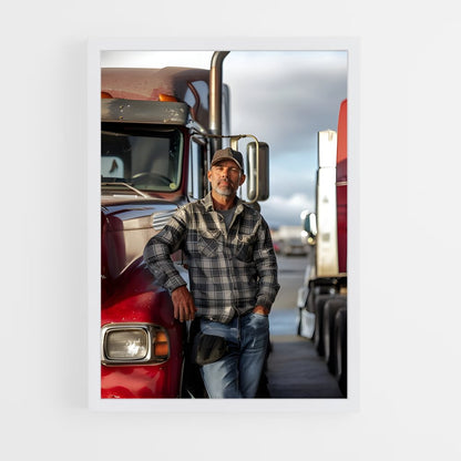 ap-truck driver-3 cadre Blanc