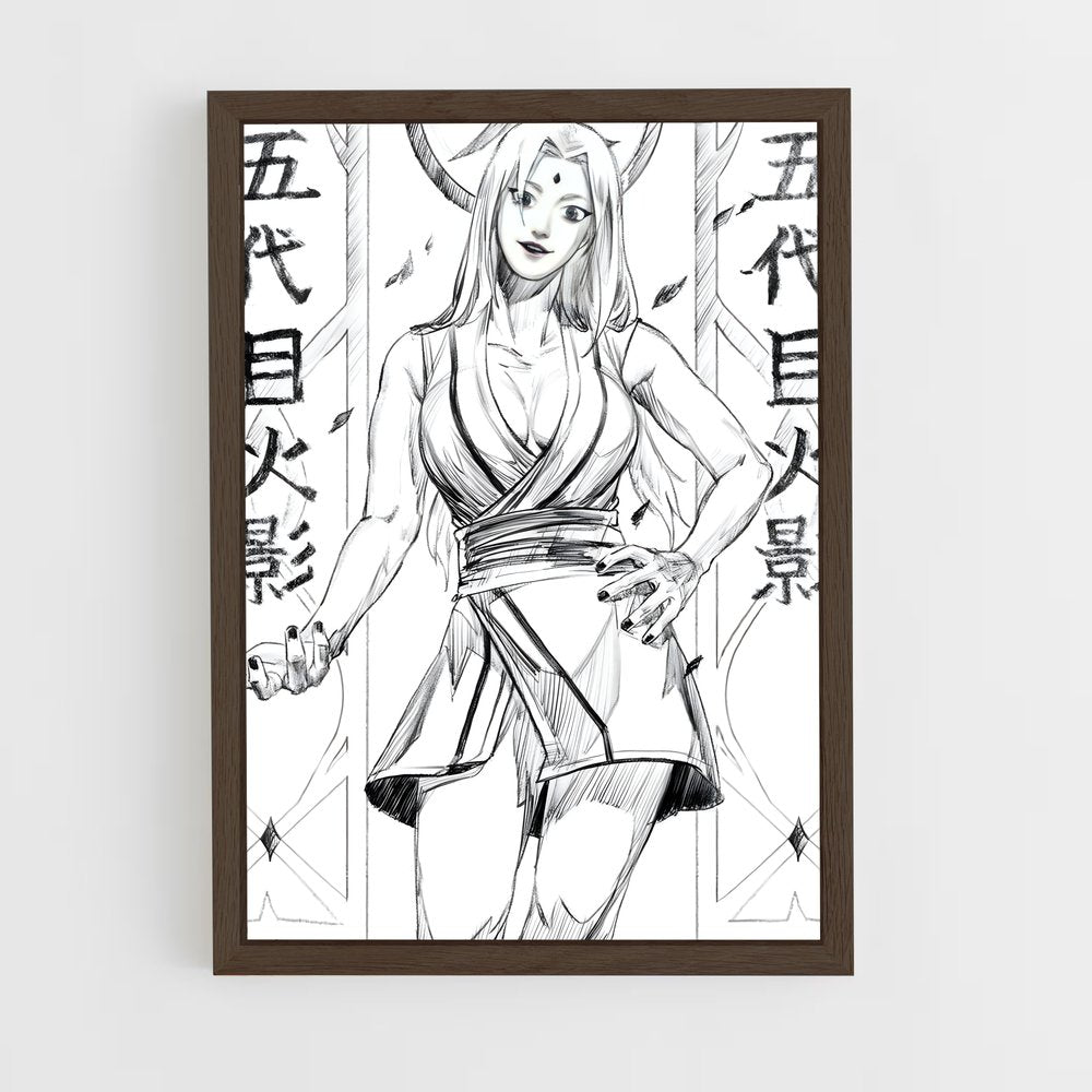 ap-tsunade-3 cadre Bois foncé