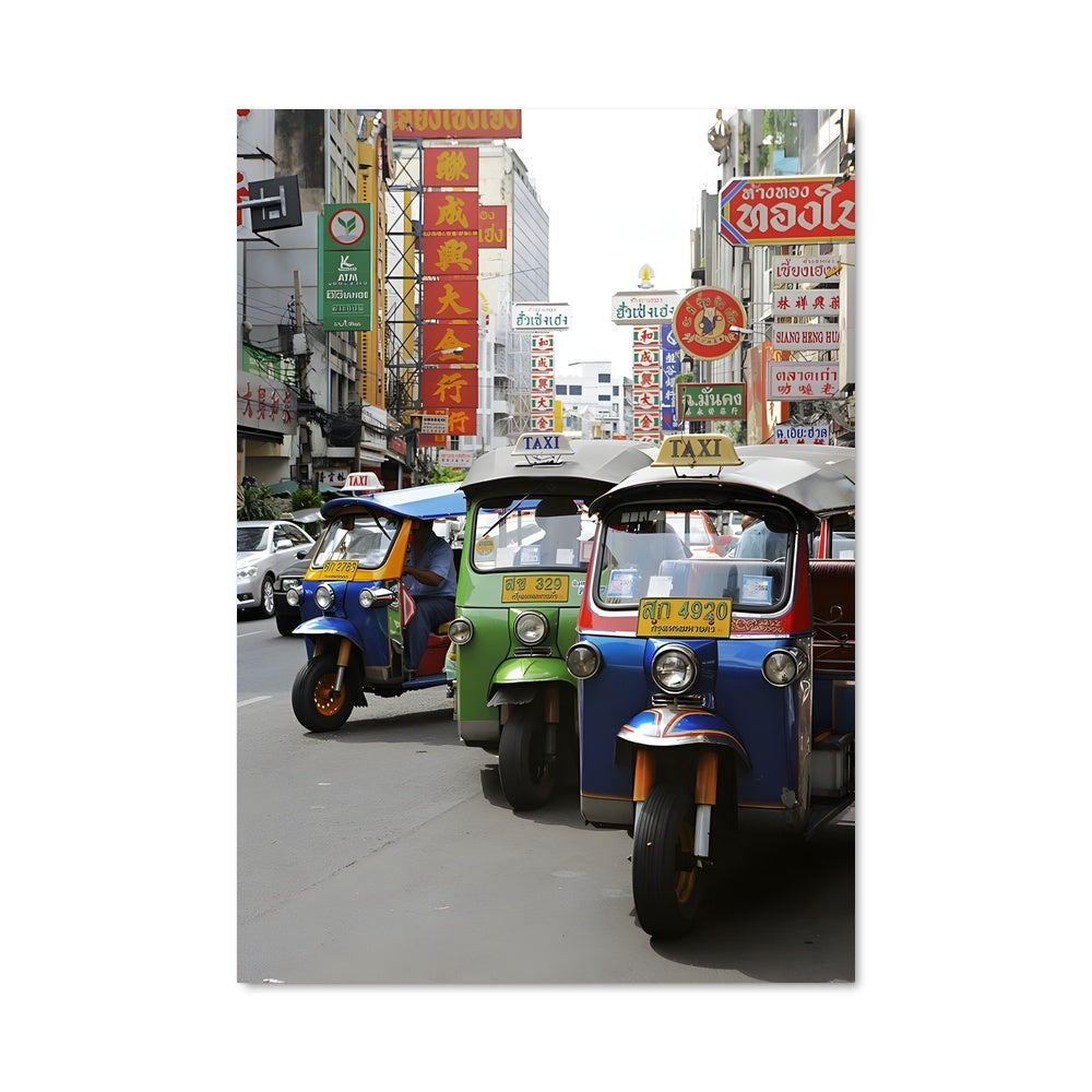 Poster Tuk Tuk à Bangkok
