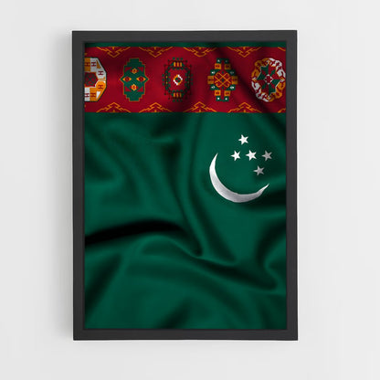ap-turkmenistan flag-1 cadre Noir