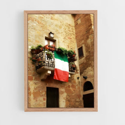 ap-tuscany flag-1 cadre Bois clair