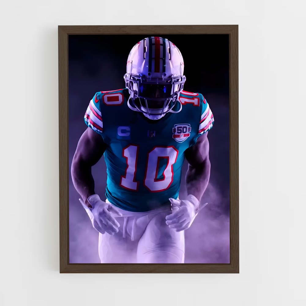 ap-tyreek hill-2 cadre Bois foncé